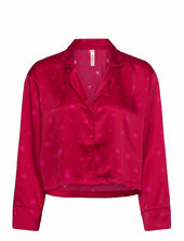 Satin Long-sleeved Jacket Hunkemöller Red