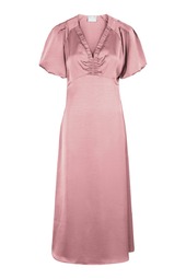 Neo Noir - Kjole - Illana Heavy Sateen Dress - Evening Rose