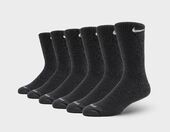 Nike 6-pack Plus Cushioned Socks, Black