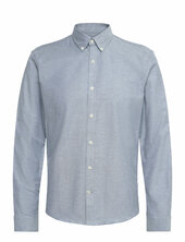Yarn Dyed Oxford Superflex Shirt Lindbergh Blue