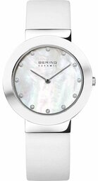 Bering Dameur 11435-604 Ceramic Hvid/gummi Ø35 Mm