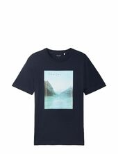 Photoprint T-shirt Tom Tailor Navy