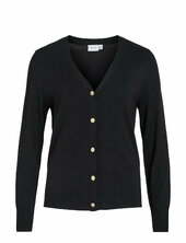 Viwennie V-neck L/s Knit Cardigan Vila Black