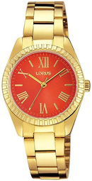 Lorus Dameur Rg232kx9 Classic Orange/gul Guldtonet Stål Ø28 Mm