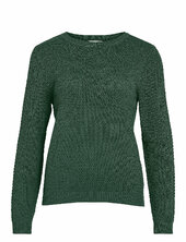 Vidalo O-neck L/s Knit Top - Noos Vila Green