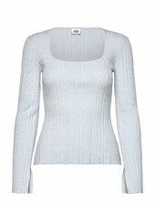 Corinne Knitted Top Twist & Tango Blue
