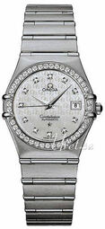 Omega Dameur 1498.75.00 Constellation 22.5 Mm Hvid/stål Ø24 Mm