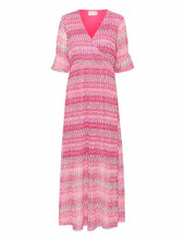 Crcova Long Dress Cream Pink