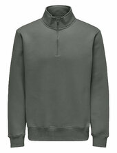 Onsconnor Reg 1/4 Zip Sweat Only & Sons Grey