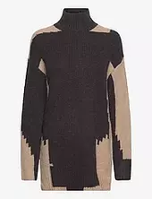Mslaurina Round Neck Knit Pullover Minus Brown
