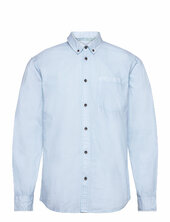 Akkonrad L/s Poplin Shirt Noos Anerkjendt Blue