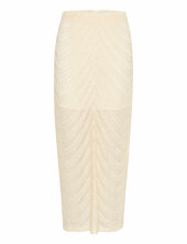 Gliragz Hw Long Skirt Gestuz Cream