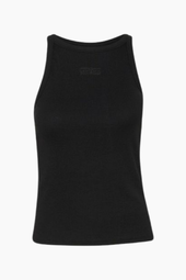 Gzdrew Rhinestone Logo Tank - Black - Gestuz - Sort M