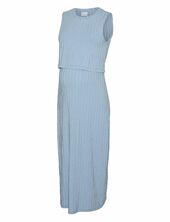 Mllucy June Sl Jrs Midi Dress 2f Mamalicious Blue