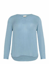 Kcami Ls Blouse Kaffe Curve Blue