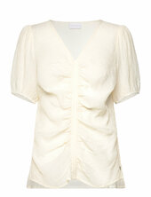 Blouse With Ruching Coster Copenhagen Cream