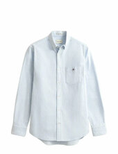 Reg Classic Oxford Stripe Shirt Gant Blue