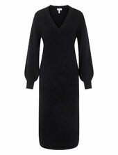 Objmalena L/s Knit Dress Noos Object Black