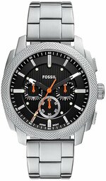 Fossil Herreur Fs6095 Machine Sort/stål Ø44 Mm