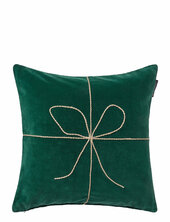 Wrapped Organic Cotton Velvet Pillow Cover Lexington Home Green