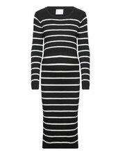 Mlnewsiv June Ls Uk Knit Dress 2f A Noos Mamalicious Black