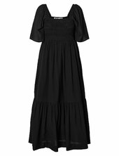 Slfdora Ss Ankle Dress B Selected Black