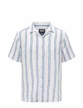 Onstrev Life Reg Stripe Ss Shirt Noos Only & Sons White