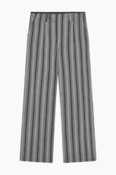 Saul Carla Pants - Pinstripe/asphalt - Mads Nørgaard - Grå L