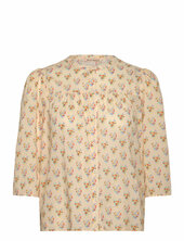 Delicate Printed Cotton Shirt Stella Nova Beige