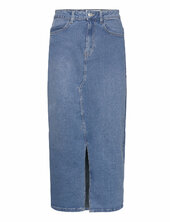 Nmkath Nw Slit Long Skirt Vi477mb Noos Noisy May Blue