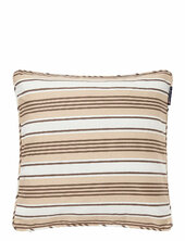 Striped Organic Cotton Twill Pillow Cover Lexington Home Beige