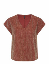 Vmelma S/s V-neck Top Jrs Btq Vero Moda Red