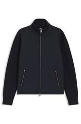 Strikket Jakke Med Lynlås Og Justerbar Kant