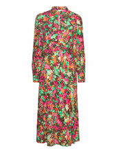 Yasming Ls Midi Dress S. Yas Patterned