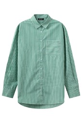 H2o - Skjorte - Rønne Essential Pajamas L/s Shirt - Green/white