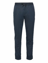 Chinos With An Elasticated Waistband Made Of Blended Organic Esprit Collection Blue