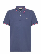 Contrast Tipping Ss Pique Rugger Gant Navy