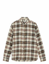 Akleif Twill Check Shirt Anerkjendt Beige