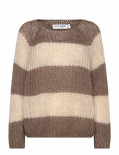 Pzpeyton Ls Striped Ck Pullover Pulz Jeans Brown