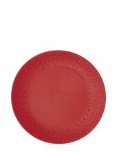 Confetti Lunch Plate W/relief 1 Pcs . Giftbox Aida Red