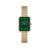 Daniel Wellington Dw Watch Quadro Pressed Evergold Green 20x26mm Gold