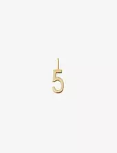 Lucky Numbers 10mm Gold Design Letters Gold