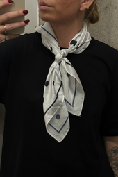 Polka Dot Scarf - Black - Sui Ava - Mønstret One Size