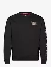 Camo Sleeve Crewneck Alpha Industries Black