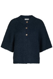 Neo Noir - Cardigan - Benuta Fluffy Knit Cardigan - Navy