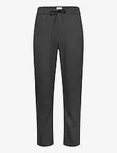 Como Herringb Tapered Drawstring Les Deux Black