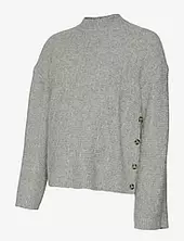 Mlbrittany Vita L/s Knit Top 2f Mamalicious Grey