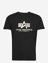 Basic T-shirt Foil Print Alpha Industries Black