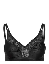 Glitter,soft Bra White Abecita Black