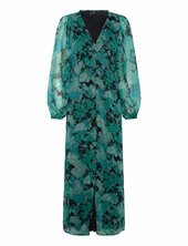 Vmsmilla Ls V-neck Ankle Dress Wvn Vero Moda Green